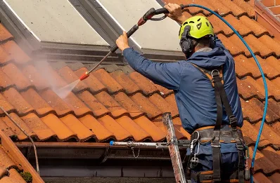 Démoussage et hydrofuge de toiture à Castelnaud-de-Gratecambe